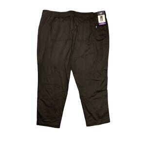 Gap Black Cotton Cropped Pants Size XXL